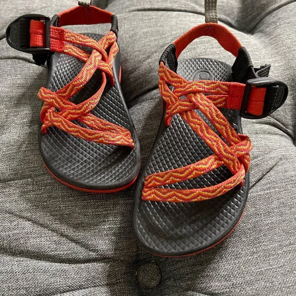 Chaco ZX1 Orange Swirl‎ Sandal Kid's SZ 11